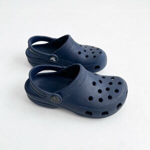 Crocs Toddler Navy Blue Clog Sandals - Comfortable Slip-On
